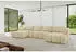 ALTDECOR Cloud-U Ecksofa U-Form mit Schlaffunktion und Bettkasten, Velours, Beige, 405x185x90cm (CLOUD-U)