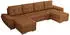MKS Meble Umbria U Ecksofa U-Form Schlaffunktion Bettkasten Orange (Umbria U)
