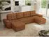 MKS Meble Umbria U Ecksofa U-Form Schlaffunktion Bettkasten Orange (Umbria U)