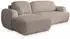 Masseno Modenza P L-S Ecksofa L-Form mit Schlaffunktion & Bettkasten, Beige (MODENZA P L-S POSO 02)