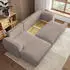 Masseno Modenza P L-S Ecksofa L-Form mit Schlaffunktion & Bettkasten, Beige (MODENZA P L-S POSO 02)