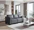 MCW Moncalieri-3 Modulares 3-Sitzer Sofa Kunstleder, dunkelgrau (Moncalieri-3)