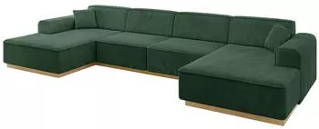 ALTDECOR IREA-U2-v2 Wohnlandschaft U-Form Textil 6-Sitzer 386x165x80cm (IREA-U2-v2)