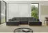 ALTDECOR IREA-U1-v2 Wohnlandschaft U-Form Textil 301x165x80cm (IREA-U1-v2)