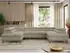 MKS Meble Pablo U Ecksofa U-Form Schlaffunktion Bettkasten Beige (PABLO U)