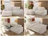 MKS Meble Belluno Ecksofa L-Form mit Schlaffunktion und Bettkasten, Cord, Creme