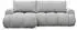 Selsey Ombo Mini Ecksofa mit Schlaffunktion & Bettkasten, Bouclé, Hellgrau, L-Form links, 246x155cm