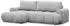 Selsey Ombo Mini Ecksofa mit Schlaffunktion & Bettkasten, Bouclé, Hellgrau, L-Form links, 246x155cm
