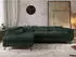 MKS Meble Pablo L Ecksofa Cord, Schlaffunktion, Bettkasten, L-Form