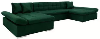 Mirjan24 Alia Premium Ecksofa U-Form Schlaffunktion Textil (Alia Premium)