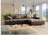 Mirjan24 Bangkok Ecksofa L-Form mit Schlaffunktion und Bettkasten, Ottomane rechts, 310x175cm