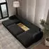 Masseno Savona N Wohnlandschaft U-Form Schlaffunktion Bettkasten Schwarz Bouclé (SAVONA N NOW OR NEVER 100)