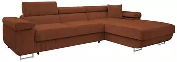 Mirjan24 Torezio Mini Cord Ecksofa mit Schlaffunktion und Bettkasten (Torezio)