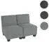MCW Moncalieri 2-Sitzer Modulsofa Stoff, ohne Armlehnen, grau (Moncalieri-2-S-o)