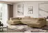 ALTDECOR GUSA-U Wohnlandschaft U-Form mit Schlaffunktion und Bettkasten, Beige, 342x202x107cm