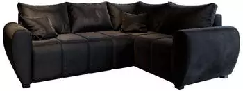 Masseno Madison L R-S Ecksofa Schlaffunktion Bettkasten Schwarz (MADISON L R-S KRONOS 07)