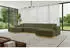 ALTDECOR IREA-U2-v2 Wohnlandschaft U-Form Textil Grün/Platin 386x165x80cm
