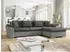 Mirjan24 Diana Lux Ecksofa mit Schlaffunktion, Greige, Textil, 5-Sitzer, 280x160cm