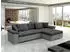 Mirjan24 Diana Lux Ecksofa mit Schlaffunktion, Greige, Textil, 5-Sitzer, 280x160cm