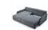 Selsey Netarro Ecksofa Chenille dunkelgrau mit Schlaffunktion & Bettkasten, links (Netarro)