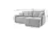 Selsey Netarro Ecksofa Chenille dunkelgrau mit Schlaffunktion & Bettkasten, links (Netarro)