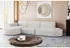 Kaiser Möbel Modena Ecksofa L-Form Cord Stoff Ecru, Links, 302x296cm