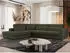 MKS Meble Savona Ecksofa L-Form Bouclé Grün, 316x249cm, links (Savona L)