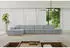 ALTDECOR IREA-L3-v2 Ecksofa L-Form 5-Sitzer Velvet Grau 412x165cm (IREA-L3-v2)
