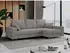 MKS Meble Dorian-L Ecksofa L-Form mit Schlaffunktion und Bettkasten, Hellgrau (DORIAN-L)