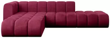 ALTDECOR Zuvon-L1 Modulares Ecksofa L-Form Velours Bordeauxrot 296x177cm (800001228634)