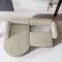 Masseno Amilia P L-Form Ecksofa mit Schlaffunktion & Bettkasten, Cord, Creme (AMILIA P L-S POSO 100)