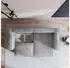 Masseno Nerio M Ecksofa L-Form mit Schlaffunktion & Bettkasten, Hellgrau (NERIO M MONOLITH 84)