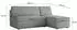 Masseno BRISO M Ecksofa L-Form mit Schlaffunktion & Bettkasten, Grau (BRISO M MONOLITH 85)