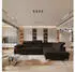 Masseno FAVIEN R-S Ecksofa L-Form mit Schlaffunktion & Bettkasten, Braun (FAVIEN R-S MONOLITH 29)