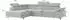 Masseno FAVIEN R-S Ecksofa L-Form mit Schlaffunktion & Bettkasten, Braun (FAVIEN R-S MONOLITH 29)