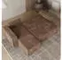 Masseno Ravelo T Ecksofa L-Form mit Schlaffunktion & Bettkasten, Kordstoff, Beige, 240x140cm (RAVELO T TILIA 17)