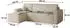 Masseno Ravelo T Ecksofa L-Form mit Schlaffunktion & Bettkasten, Kordstoff, Beige, 240x140cm (RAVELO T TILIA 17)