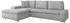 Mirjan24 Orkan Premium Ecksofa L-Form mit Schlaffunktion, Textil, Grau, 302x213cm