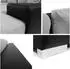 Mirjan24 Orkan Premium Ecksofa L-Form mit Schlaffunktion, Textil, Grau, 302x213cm