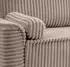 xonox.home Grubs Schlafsofa 3-Sitzer Cord grau-beige 225x96x93cm (4066432026564_110d)