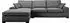xonox.home Veda Ecksofa L-Form links Strukturstoff grau 308x90x186cm (4066432025642_110d)