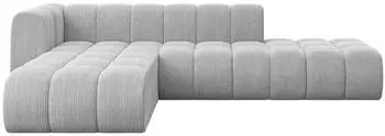 ALTDECOR Zuvon-L1 Modulares Ecksofa L-Form 5-Sitzer 296x177cm Grau (800001570298)