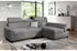 Fun Möbel Anton XS Ecksofa Schlafsofa Stoff Esito Grau, 260x170cm (800000766915)
