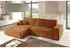Fun Möbel CORUNIA Ecksofa Schlafsofa Stoff Poso Rostbraun Ottomane Links