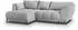 Masseno Vestano L-S Ecksofa L-Form mit Schlaffunktion & Bettkasten, Bouclé, Hellgrau (VESTANO L-S QUELLE 83)