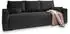 Masseno MENI Schlafsofa mit Bettkasten Kordstoff Schwarz (MENI POSO 135)