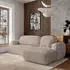 Masseno Modenza P R-S Ecksofa L-Form mit Schlaffunktion & Bettkasten, Beige, Kordstoff (MODENZA P R-S POSO 02)