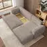Masseno Modenza P R-S Ecksofa L-Form mit Schlaffunktion & Bettkasten, Beige, Kordstoff (MODENZA P R-S POSO 02)