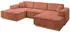 ALTDECOR IREA-U1-v2 Wohnlandschaft U-Form Velvet, Apricot, 301x165x80cm