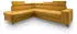 Masseno Alvoro L-S Ecksofa L-Form Velours Gelb mit Schlaffunktion & Bettkasten (ALVORO L-S MATT VELVET 48)